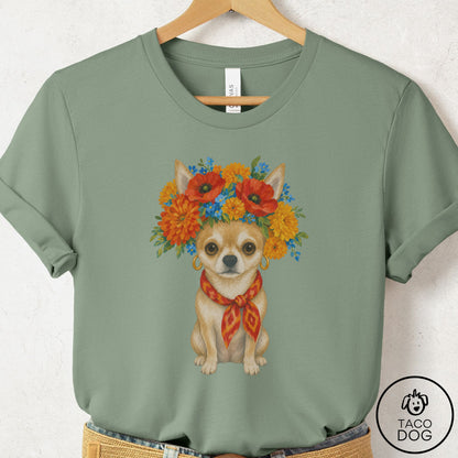 Chihuahua Flower Crown T-Shirt