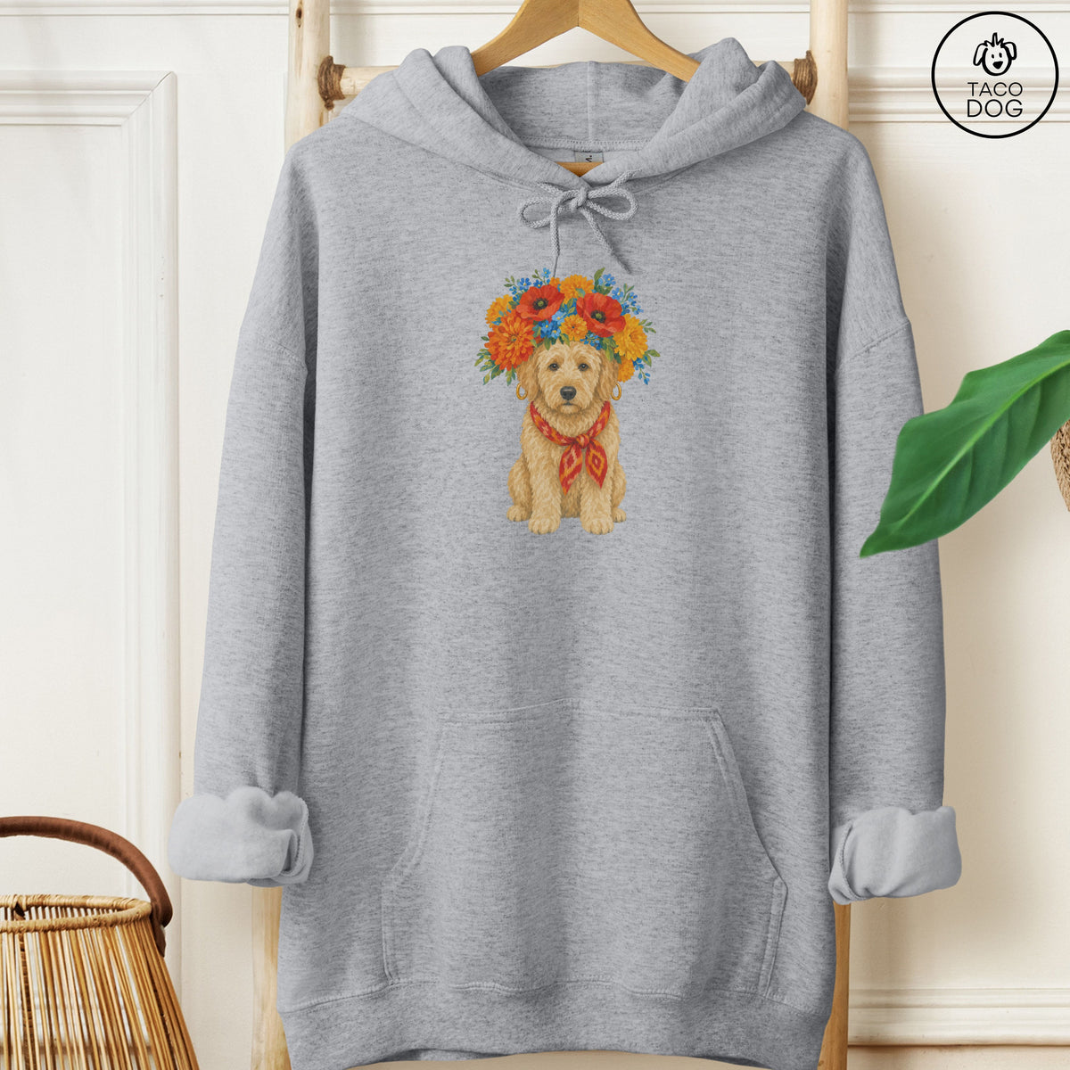 Doodle Flower Crown Hoodie