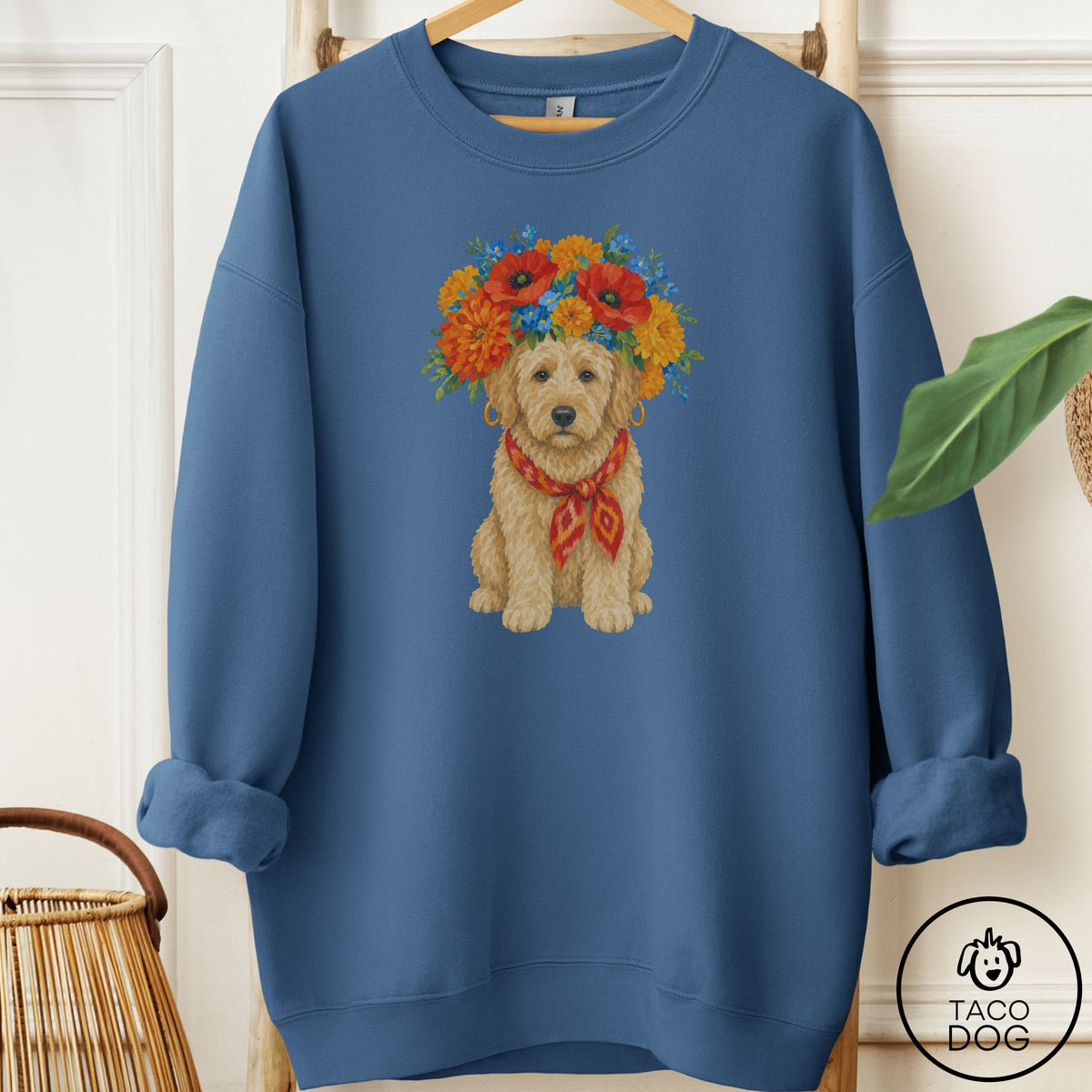Doodle Flower Crown Sweatshirt