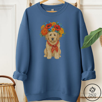 Doodle Flower Crown Sweatshirt