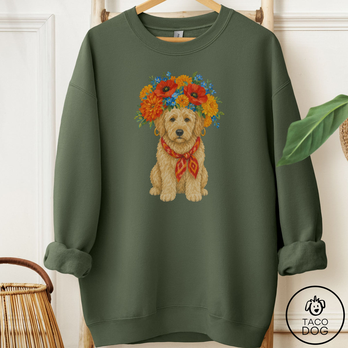 Doodle Flower Crown Sweatshirt