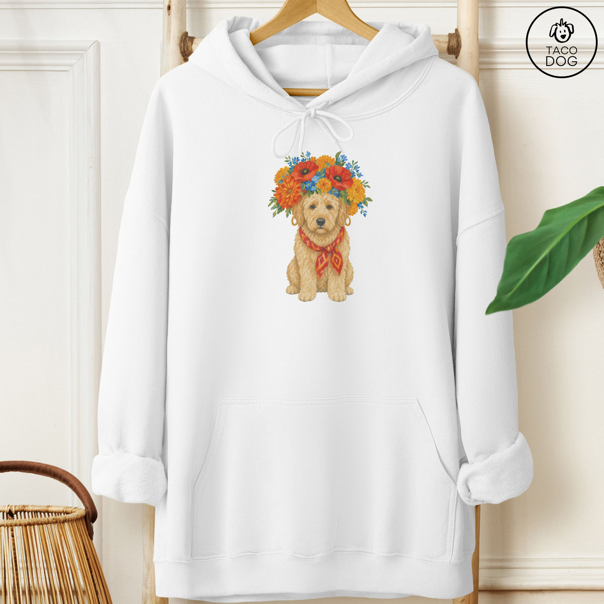 Doodle Flower Crown Hoodie