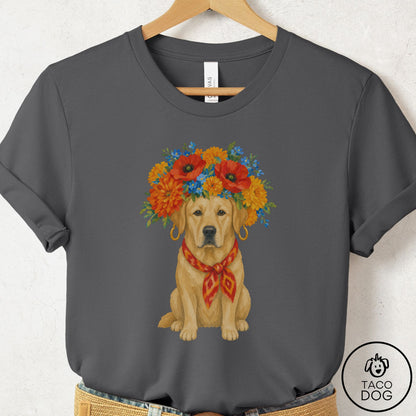 Labrador Flower Crown T-Shirt