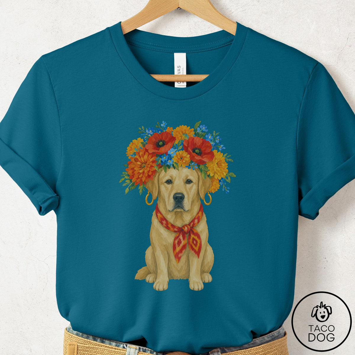 Labrador Flower Crown T-Shirt