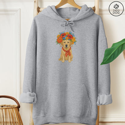 Labrador Flower Crown Hoodie
