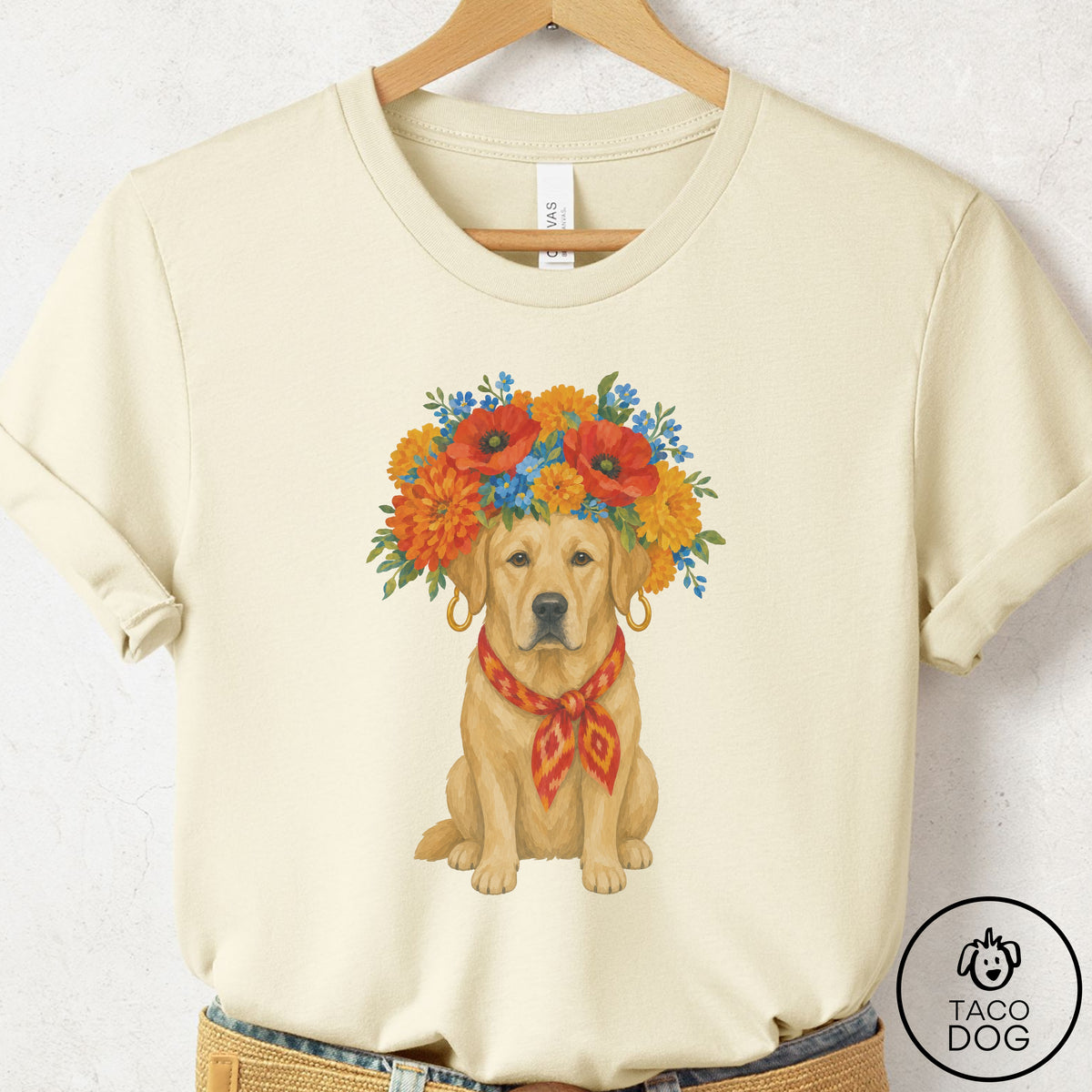 Labrador Flower Crown T-Shirt