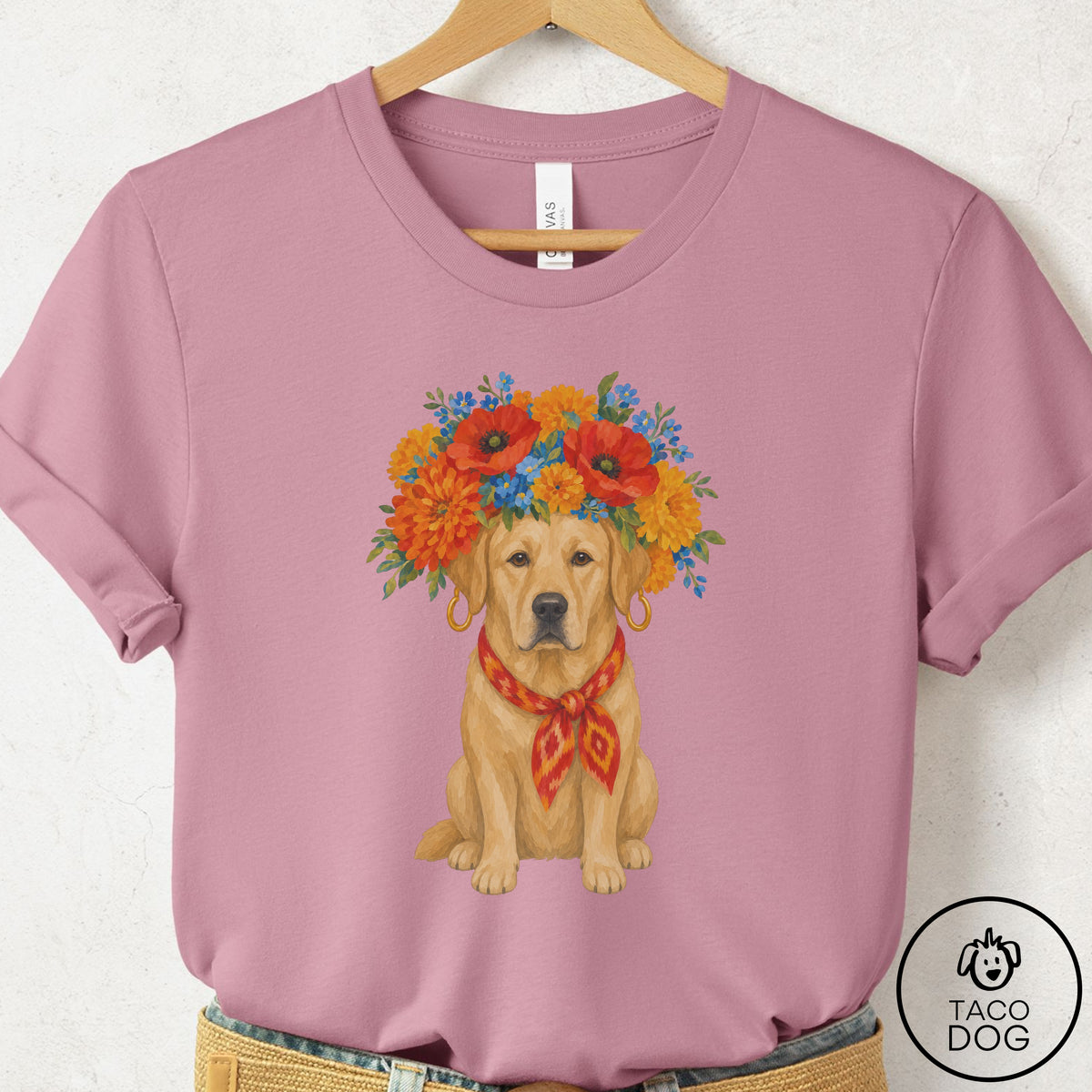 Labrador Flower Crown T-Shirt