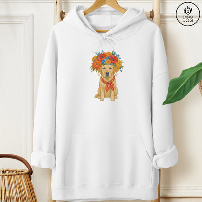 Labrador Flower Crown Hoodie