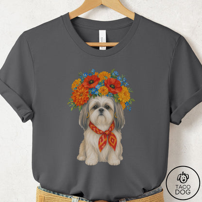 Shih Tzu Flower Crown T-Shirt