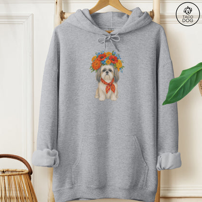 Shih Tzu Flower Crown Hoodie