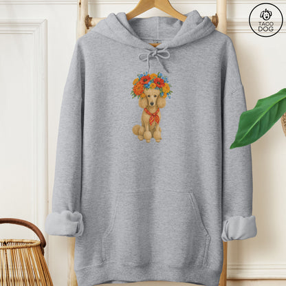 Poodle Flower Crown Hoodie