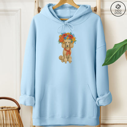 Poodle Flower Crown Hoodie