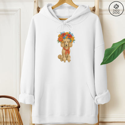 Poodle Flower Crown Hoodie