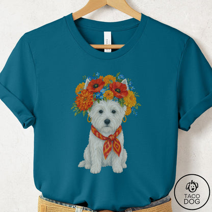 Westie Flower Crown T-Shirt