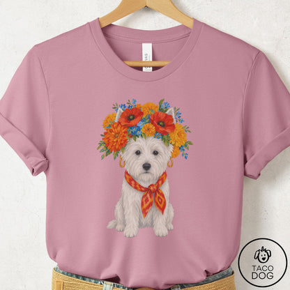 Westie Flower Crown T-Shirt