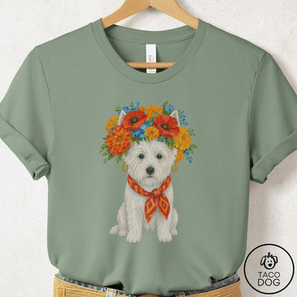 Westie Flower Crown T-Shirt