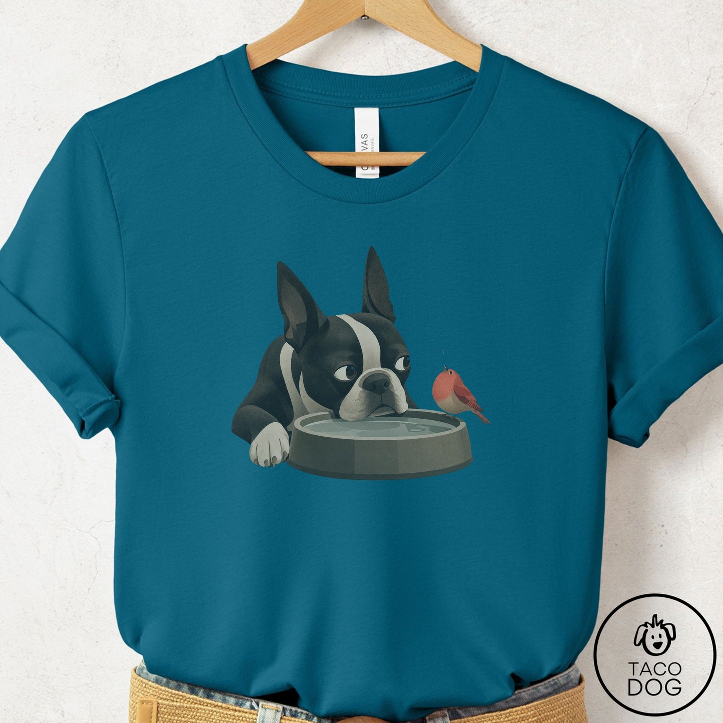 Boston Terrier Freeloader T-Shirt