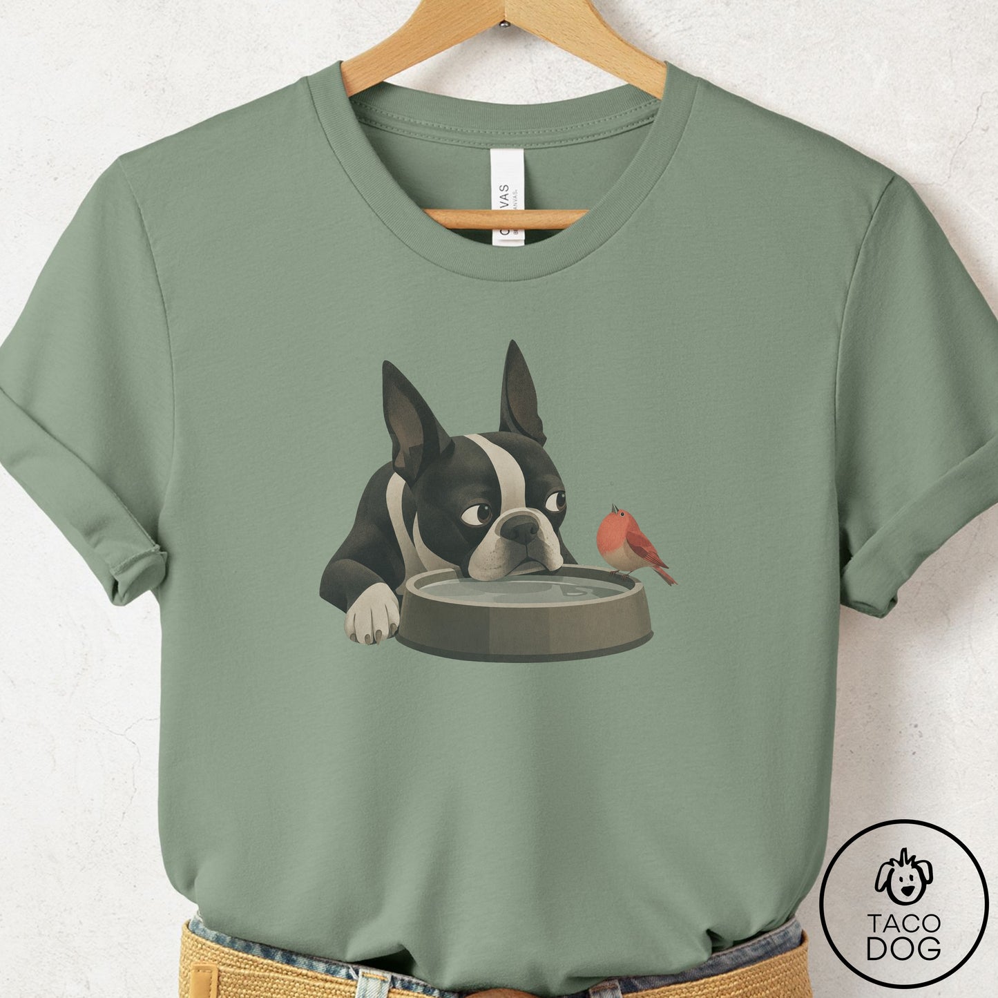 Boston Terrier Freeloader T-Shirt