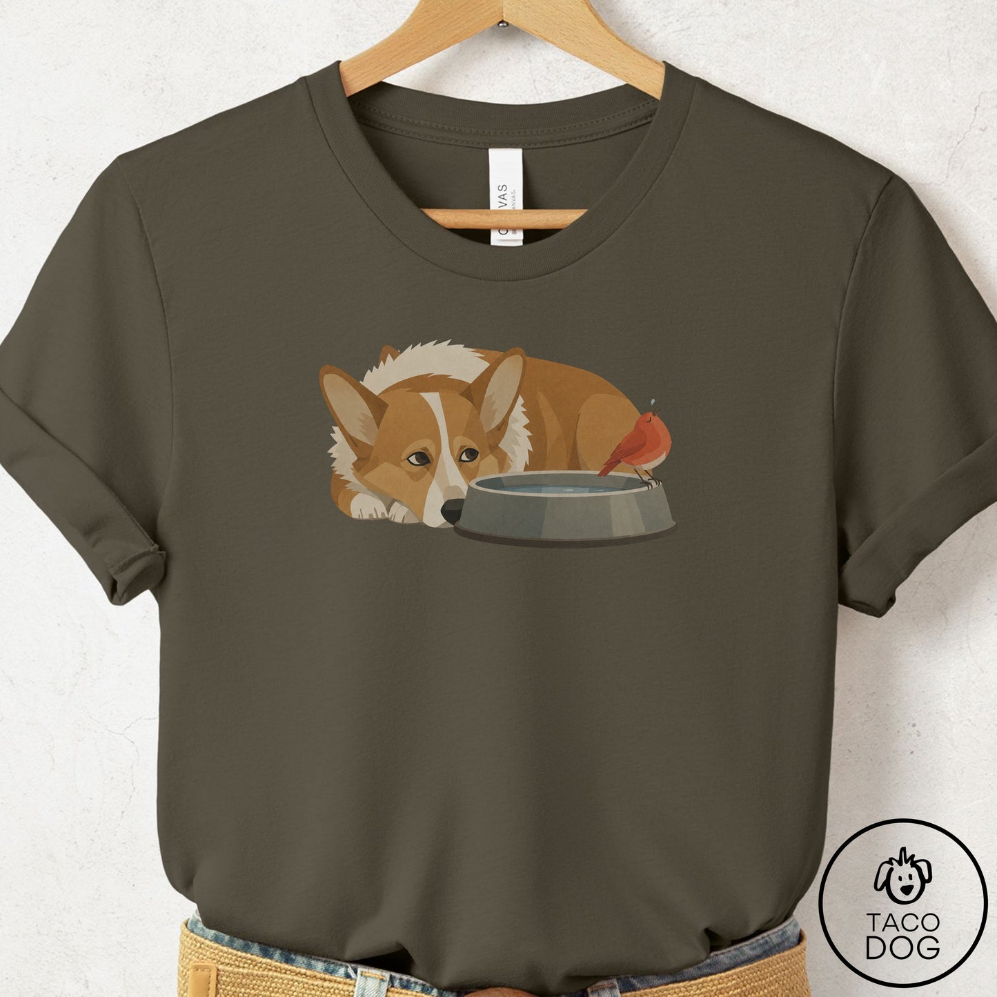 Corgi Freeloader T-Shirt
