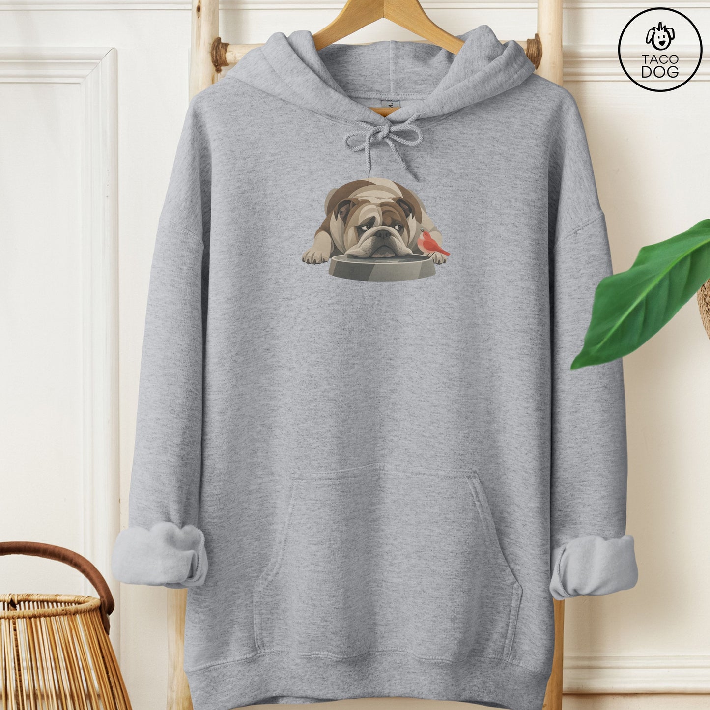 English Bulldog Freeloader Hoodie
