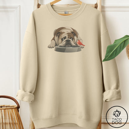 English Bulldog Freeloader Sweatshirt