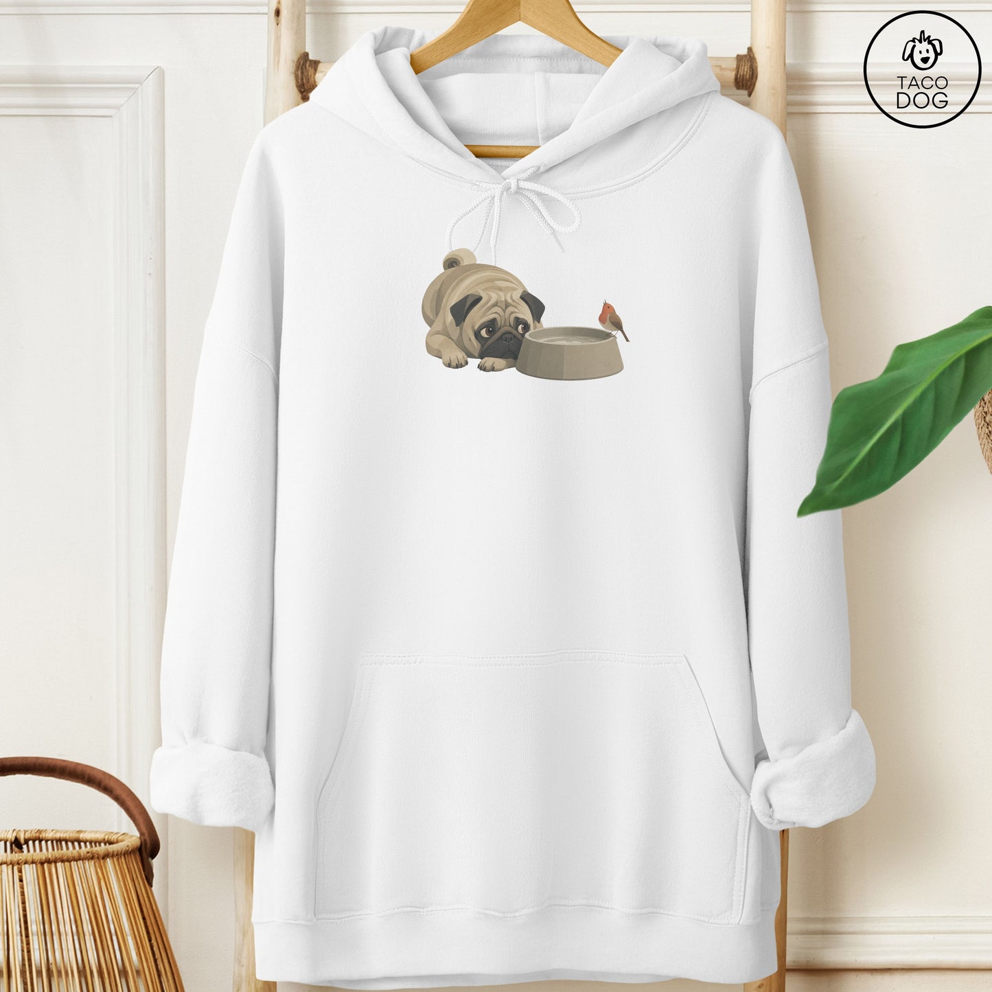Pug Freeloader Hoodie