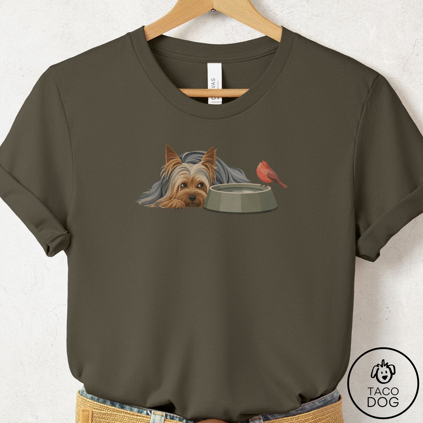 Yorkshire Terrier Yorkie Freeloader T-Shirt