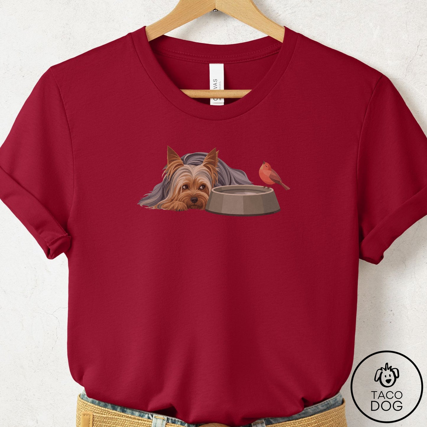 Yorkshire Terrier Yorkie Freeloader T-Shirt
