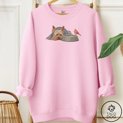 Yorkshire Terrier Yorkie Freeloader Sweatshirt
