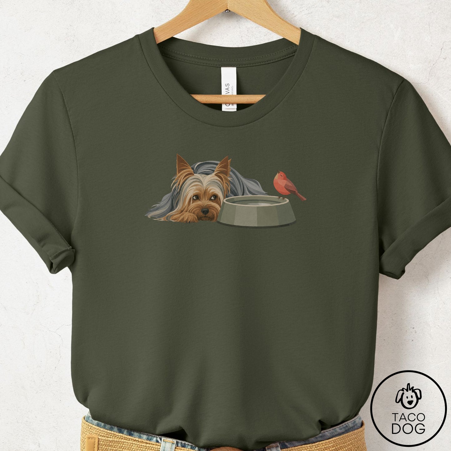 Yorkshire Terrier Yorkie Freeloader T-Shirt