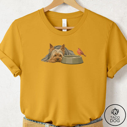 Yorkshire Terrier Yorkie Freeloader T-Shirt