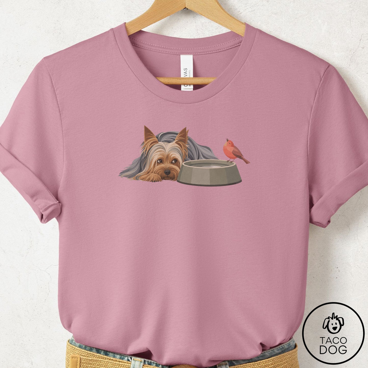 Yorkshire Terrier Yorkie Freeloader T-Shirt