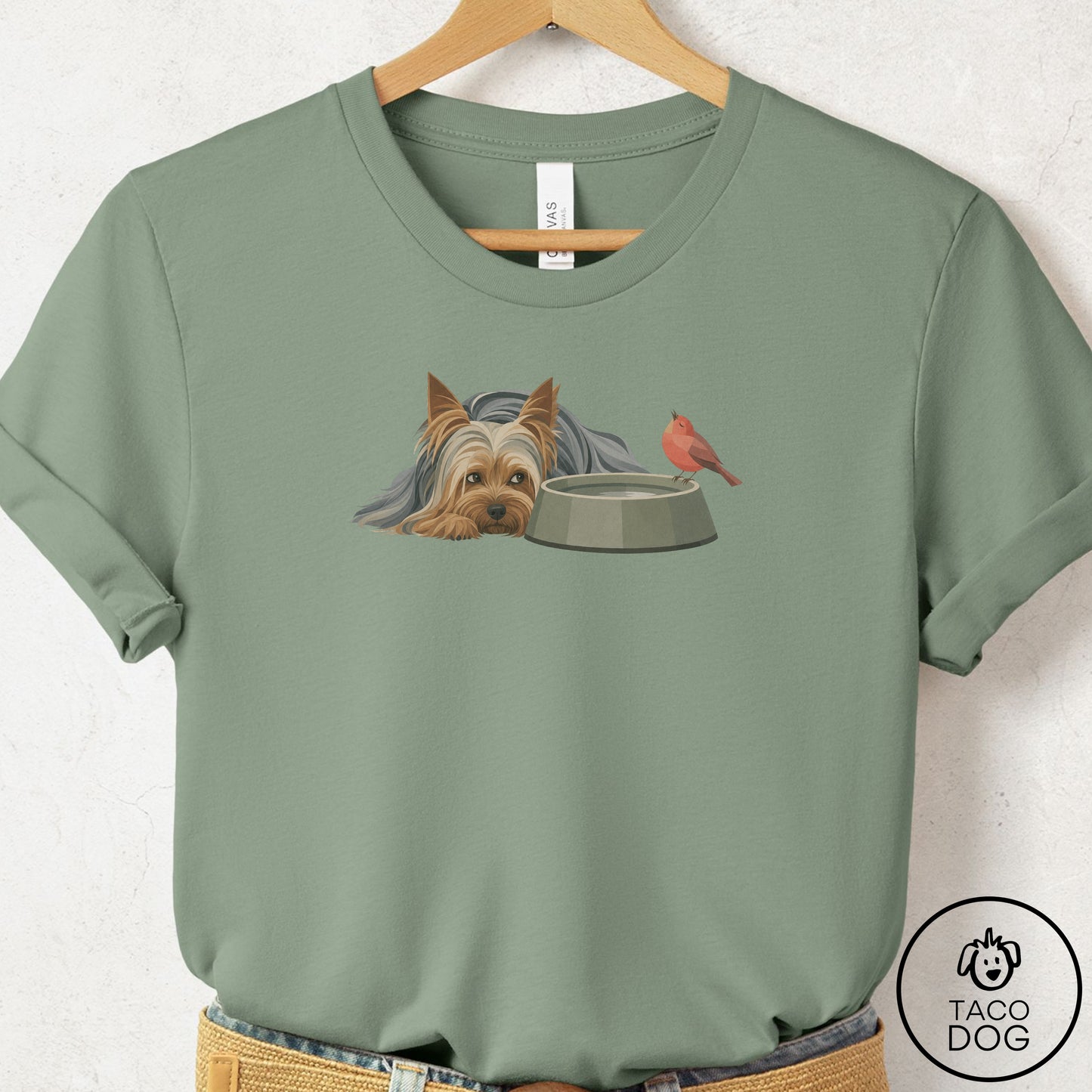 Yorkshire Terrier Yorkie Freeloader T-Shirt