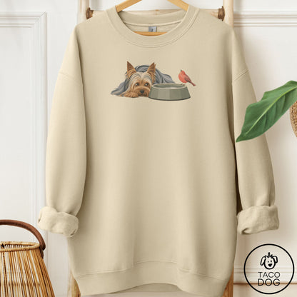 Yorkshire Terrier Yorkie Freeloader Sweatshirt