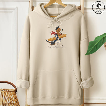 Basset Hound French Hoodie Sand Taco-Dog