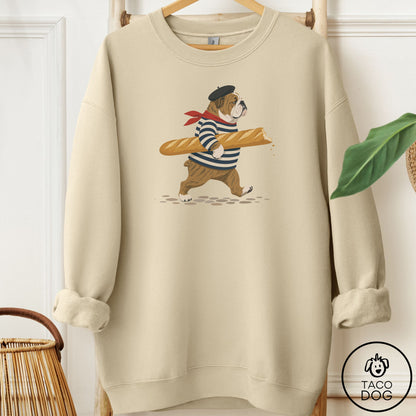 English Bulldog French Sweatshirt Sand Taco-Dog