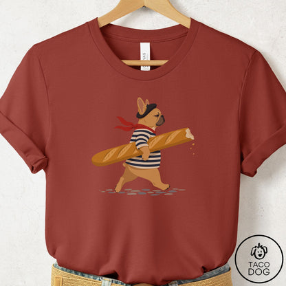 French Bulldog Frenchie French T-Shirt Rust Taco-Dog