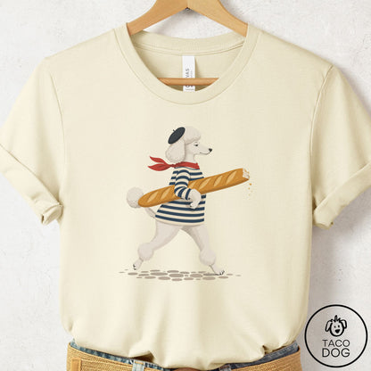 Poodle French T-Shirt Natural Taco-Dog