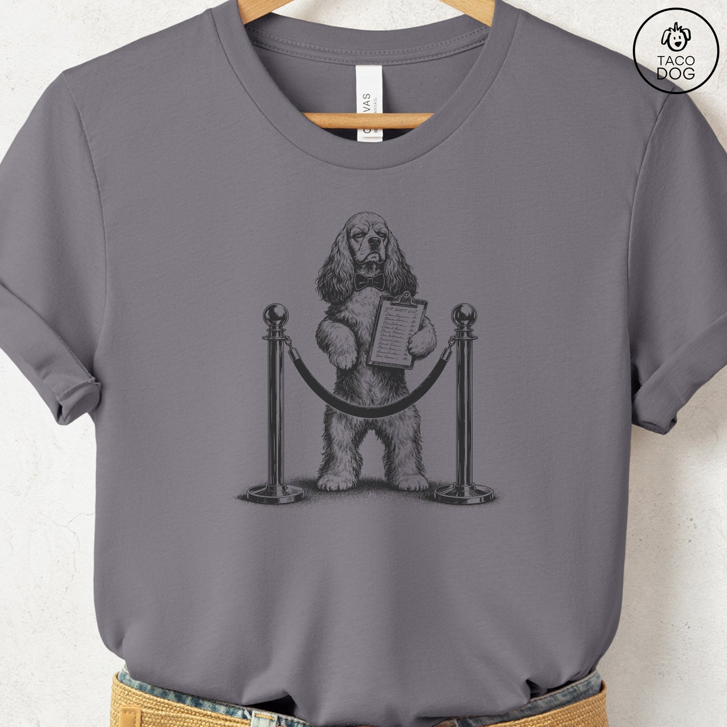 Cocker Spaniel Bouncer T-Shirt Storm Taco-Dog
