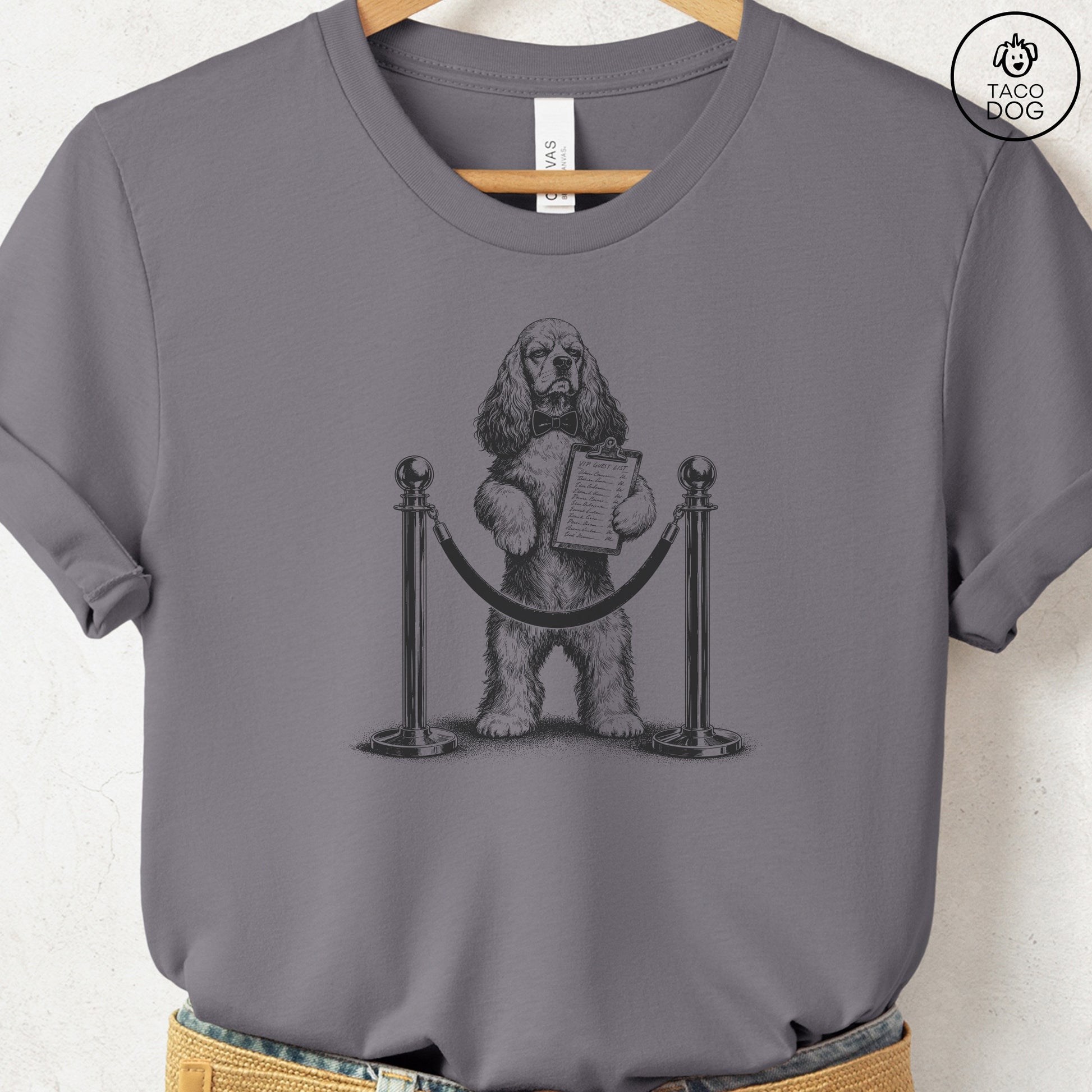 Cocker Spaniel Bouncer T-Shirt Storm Taco-Dog