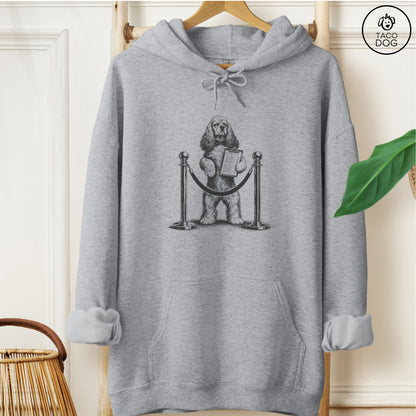 Cocker Spaniel Bouncer Hoodie Graphite Heather Taco-Dog