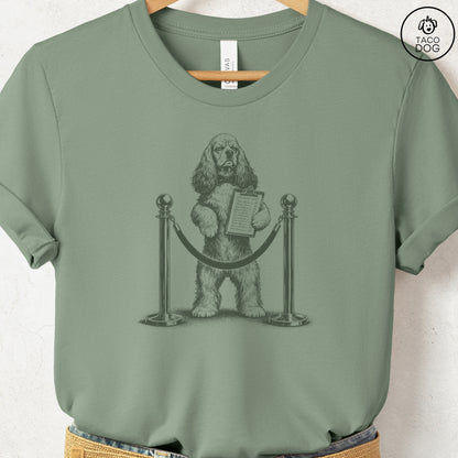 Cocker Spaniel Bouncer T-Shirt Sage Taco-Dog