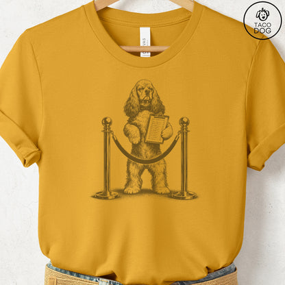 Cocker Spaniel Bouncer T-Shirt Mustard Taco-Dog
