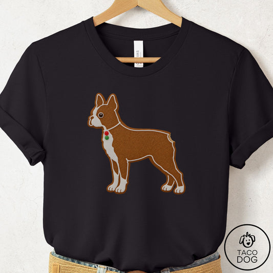 Boston Terrier Gingerbread T-Shirt