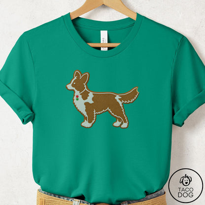 Cardigan Welsh Corgi Gingerbread T-Shirt Kelly Taco-Dog