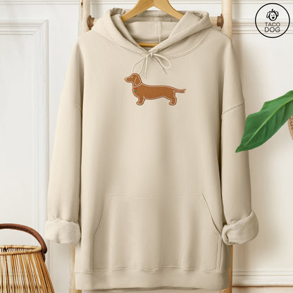 Dachshund Gingerbread Hoodie Sand Taco-Dog