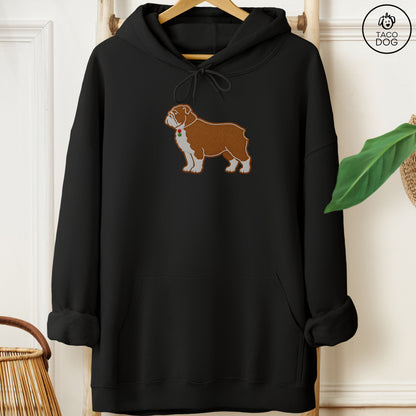 English Bulldog Gingerbread Hoodie