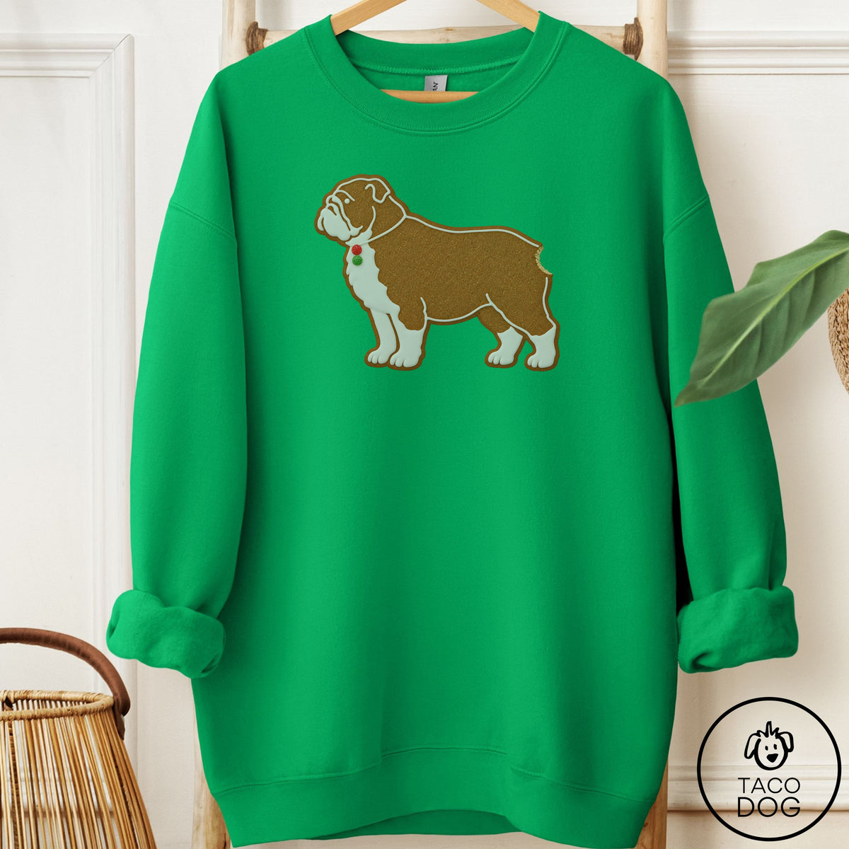 English Bulldog Gingerbread Sweatshirt