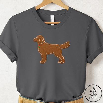 Labrador Retriever Gingerbread T-Shirt Asphalt Taco-Dog