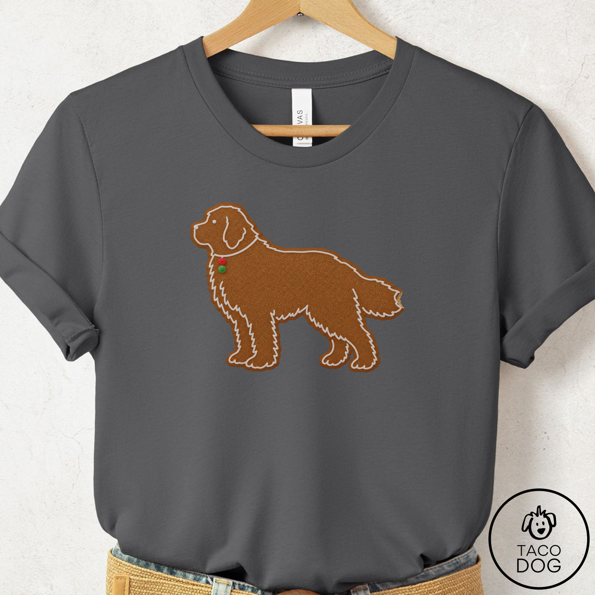 Newfoundland Gingerbread T-Shirt Asphalt Taco-Dog
